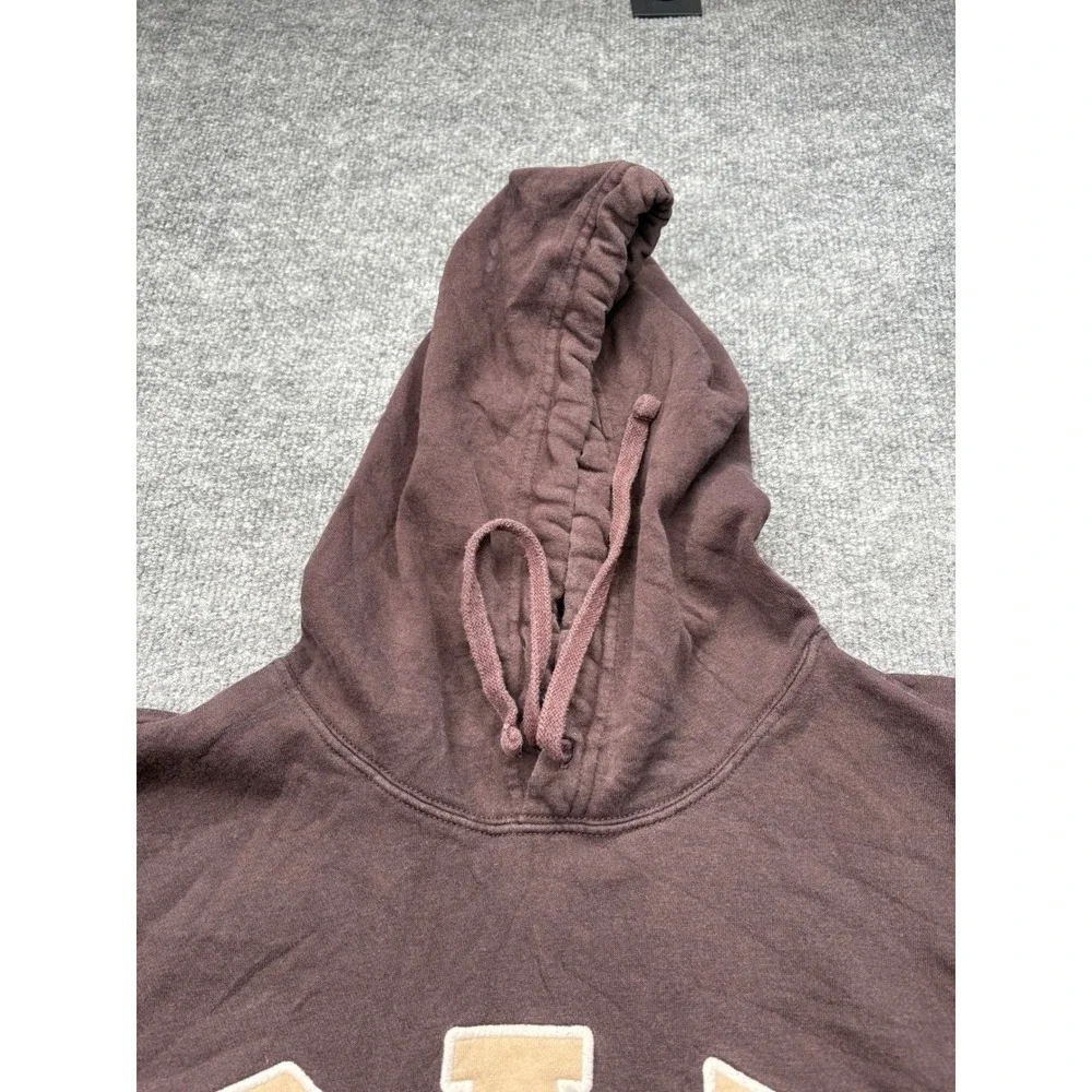 Gap Arch Logo Hoodie Mens XXL Brown Pullover Fleece Sweatshirt Classic Fit‎